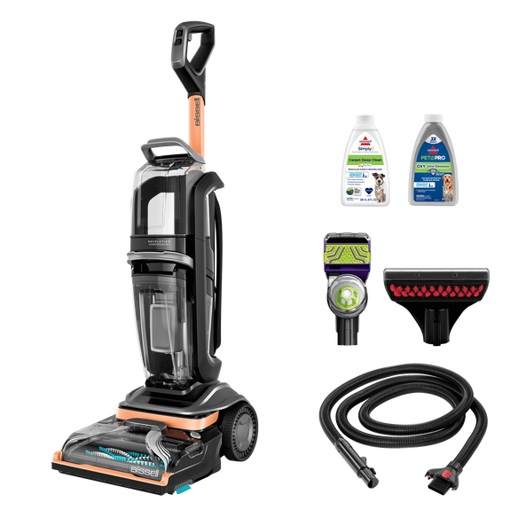 Bissell 3432 Revolution HydroSteam Pet Carpet Cleaner, Upright Deep Cleaner, HydroSteam Technology, 2-in-1 Pet Upholstery Tool & Formulas Included