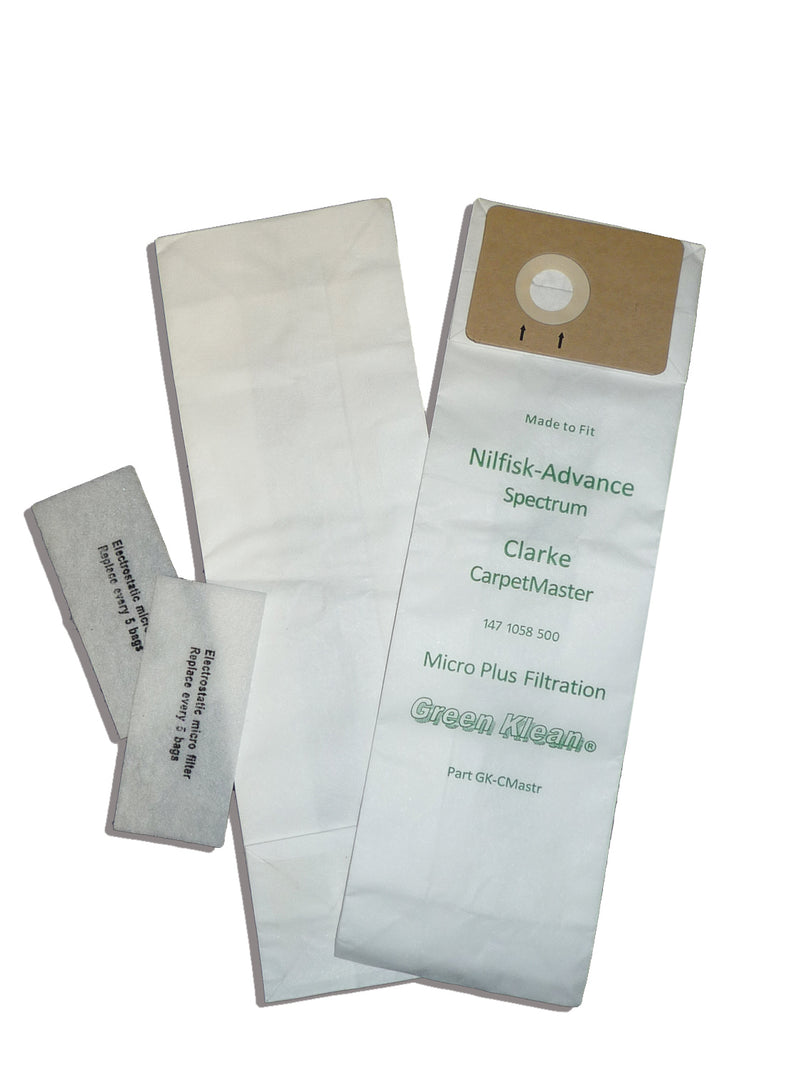 Advance Replacement Spectrum S12 / S15 Micro Plus Filtration Bags, 10PK (GK-CMASTER)