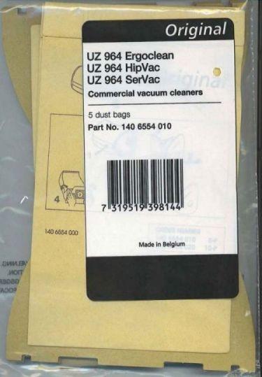 Advance Style UZ 964 Dust Bags, 5pk (140 6554 010)