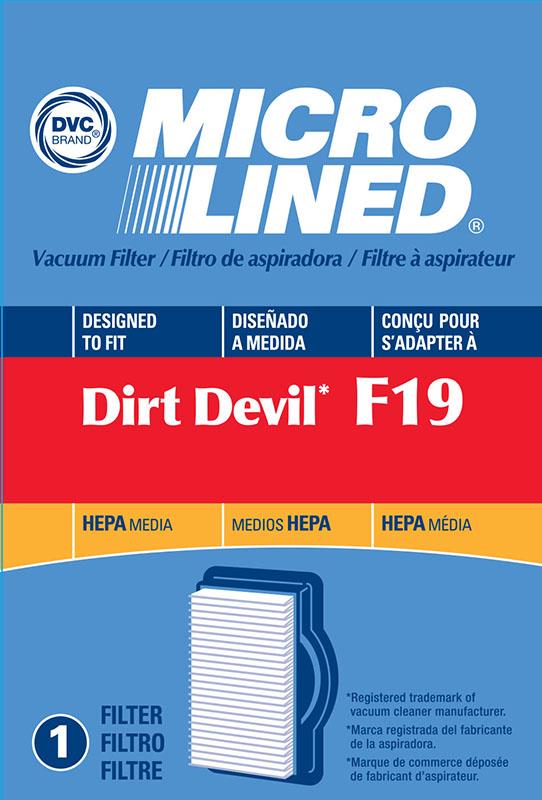 Dirt Devil Replacement F19 HEPA Filter, 1pk
