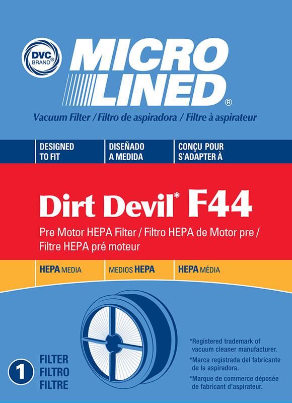 Dirt Devil Replacement F44 HEPA Filter, 1pk
