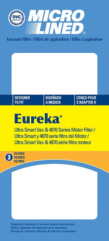 Eureka Replacement SMART Vac Filter, 3pk
