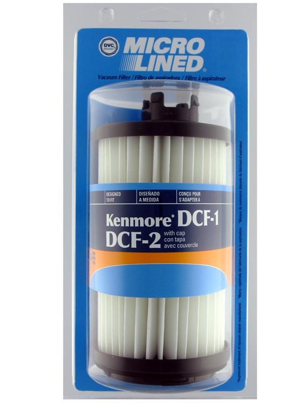 Kenmore Replacement DCF-1/DCF-2W Tower HEPA Filter w/ Cap