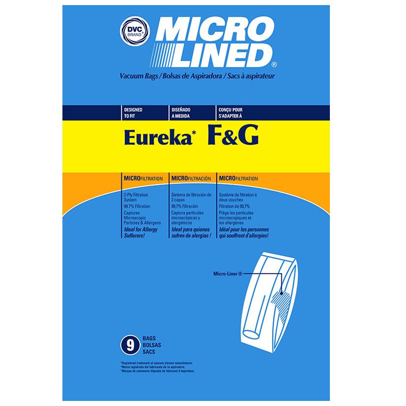 Eureka Replacement F&G Microlined Vacuum Bags, 9pk