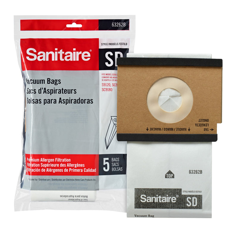 Sanitaire 63262B SD Premium Bag, 5pk
