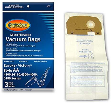 Eureka Replacement Style AA Micro Filtration Bag, 3pk (EVC158)