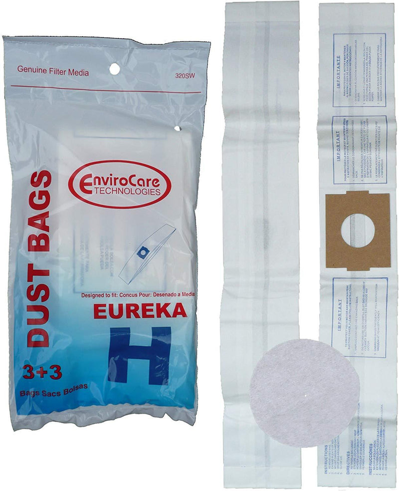 Eureka Replacement Style H Standard Filtration Bags, 3pk (EVC320SW)