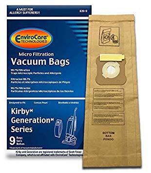 Kirby Replacement Generation Series Micro Filtration Bags, 9pk (EVC839-9)