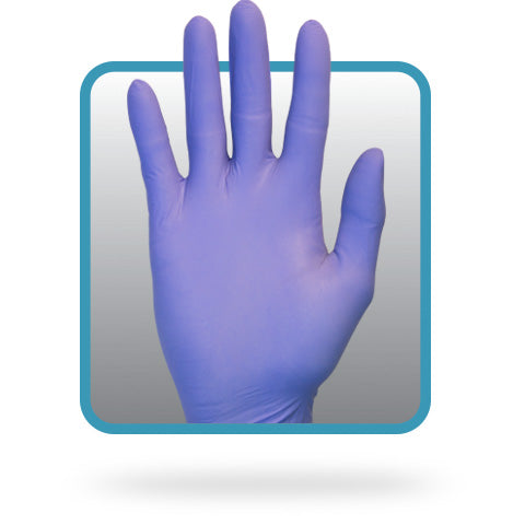 The Safety Zone ® Powder Free Indigo 3.6 mil Nitrile Gloves, 100/box