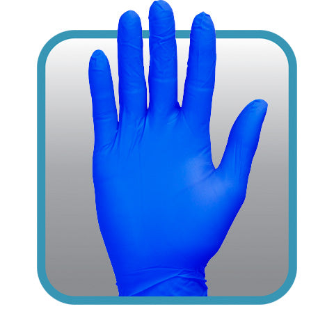 The Safety Zone ® Powder Free Blue 2.0 mil Nitrile Gloves,100/box