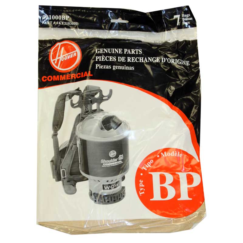 Hoover 401000BP Type BP Standard Bags, 7pk