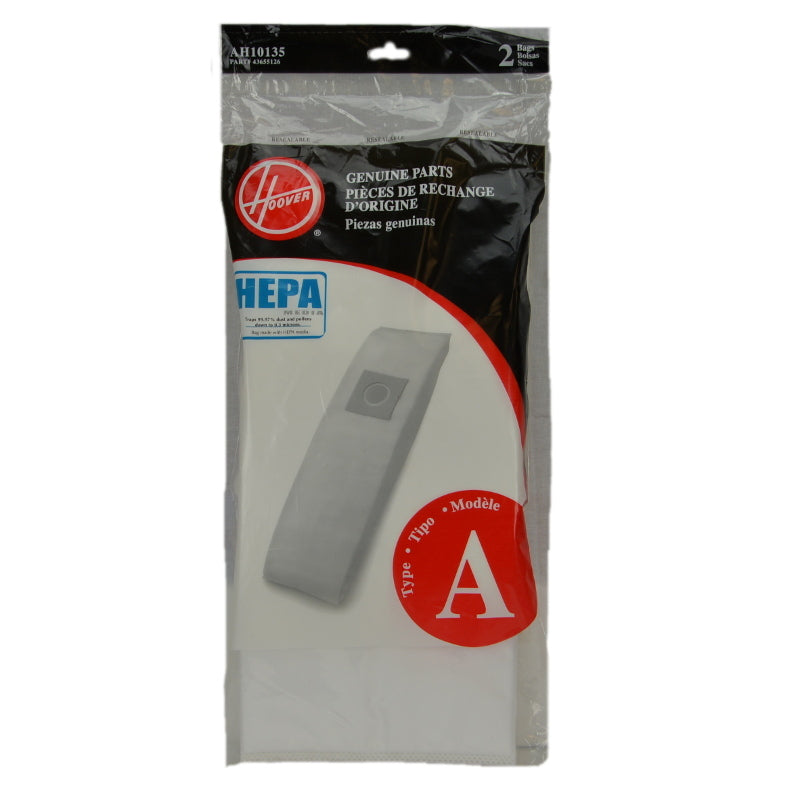 Hoover AH10135 Type A HEPA Media Bags, 2pk