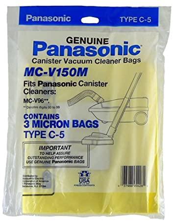 Panasonic MC-V150M Type C-5 Micron Bags, 3pk