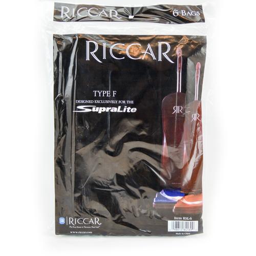 Riccar Type F SupraLite Vacuum Bags RSL-6, 6pk