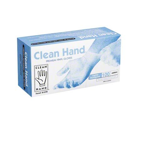 Volk Clean Hand® General Purpose Powder-Free Vinyl Gloves, 100/box
